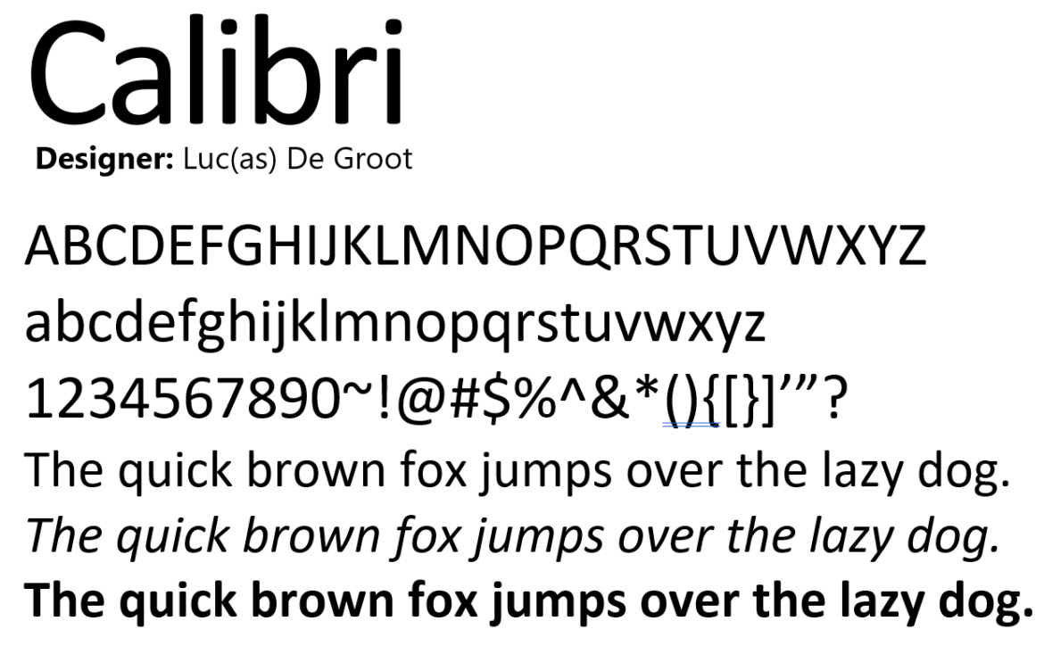 The Significance of Calibri Font in Modern Design