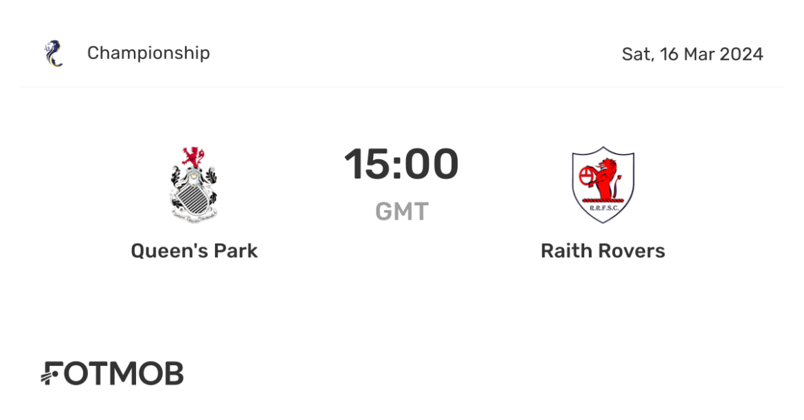 Queen’s Park vs Raith Rovers: Match Preview and Insights