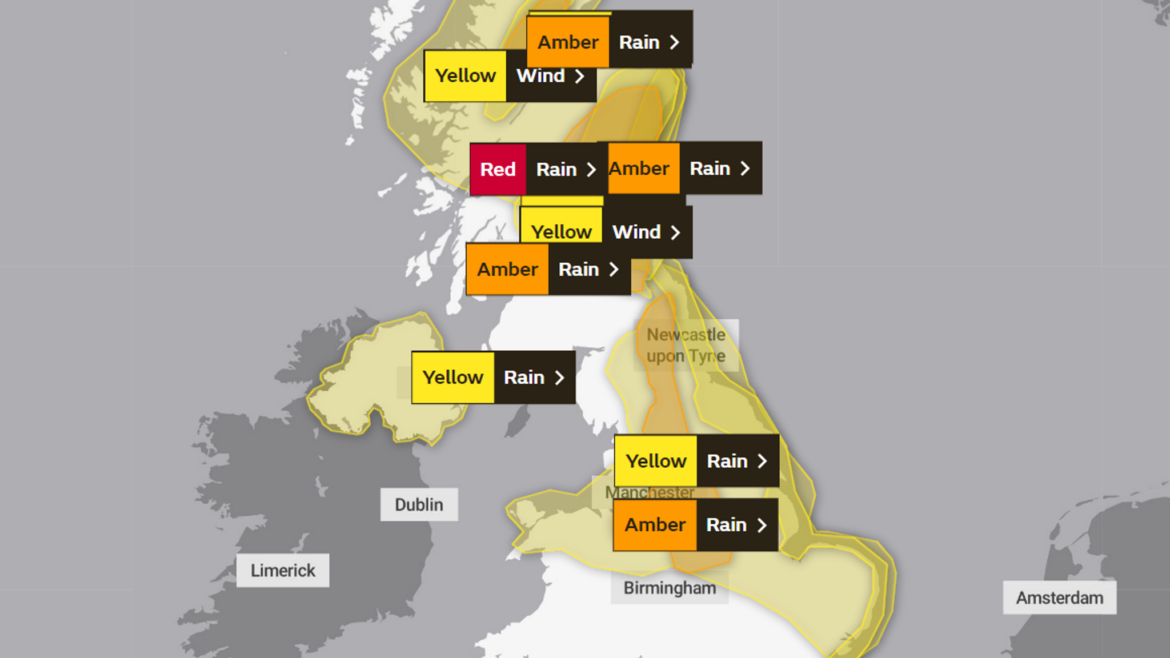Weather Warnings Issued for Storm Chandra in the UK