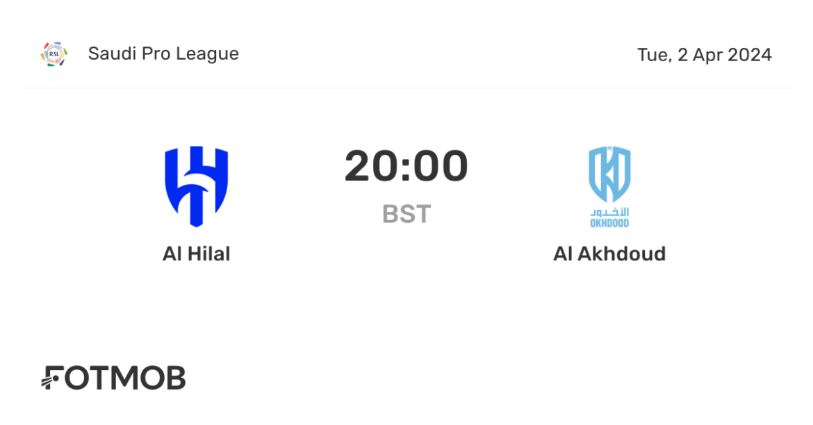 Al Akhdoud vs Al-Hilal: A Match to Remember