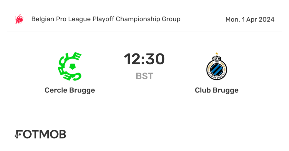 Cercle Brugge vs Club Brugge: The Intense Local Rivalry