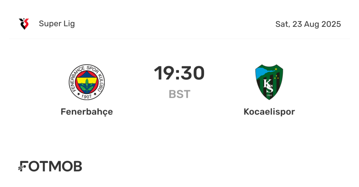 Kocaelispor vs Fenerbahçe: A Key Match in Turkish Football