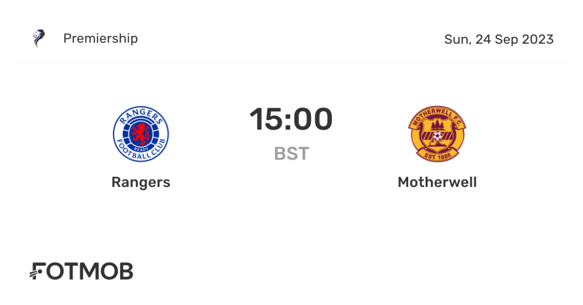Motherwell vs Rangers: A Riveting Scottish Football Clash