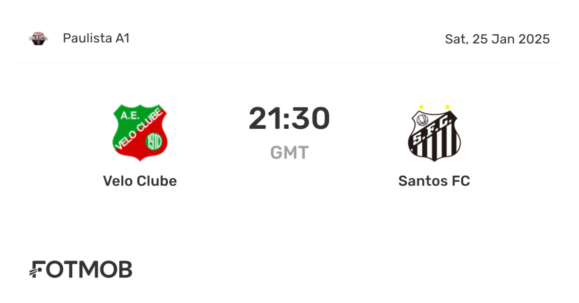 Santos FC Takes On Velo Clube in Thrilling Football Match