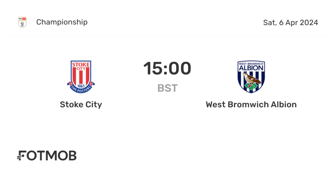 West Brom vs Stoke City: An Essential Match Preview