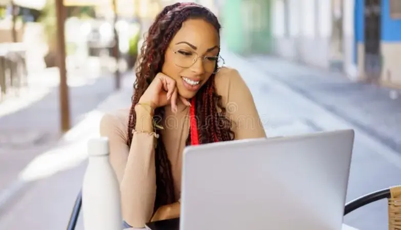 a woman working on her laptop during a movie went viral — IN news