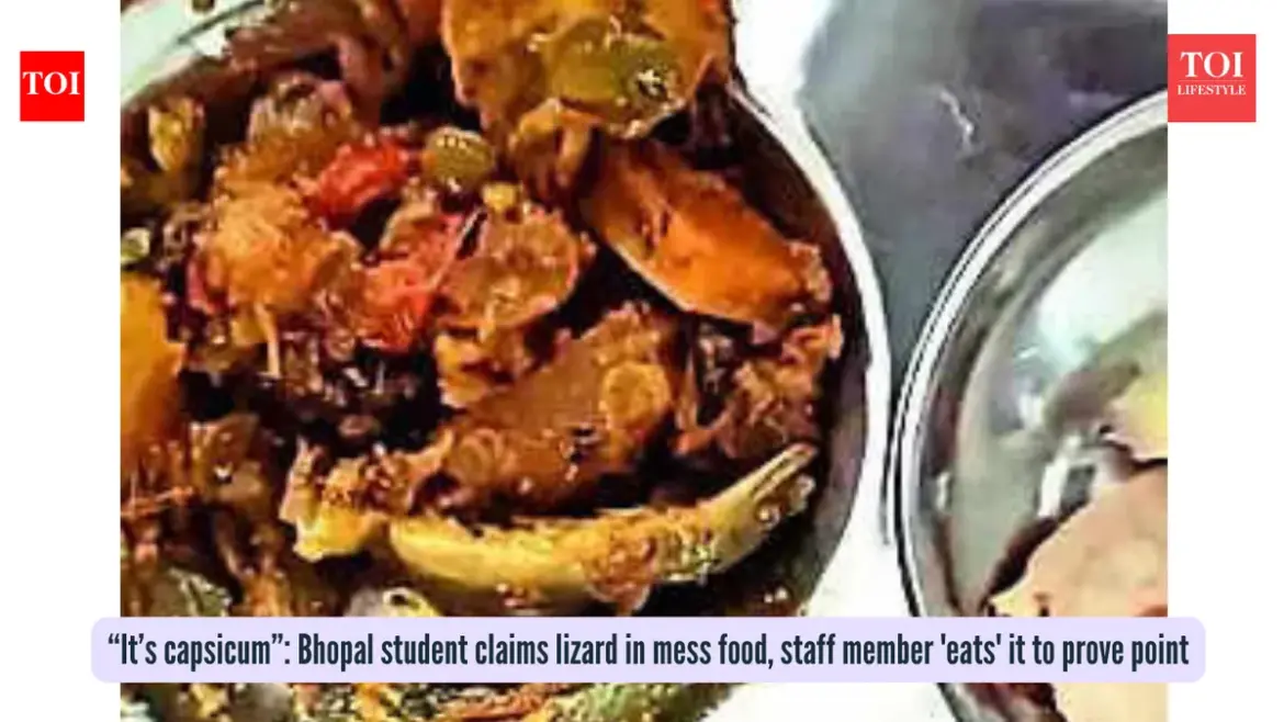 RGPV Student Claims to Find Lizard in Hostel Meal