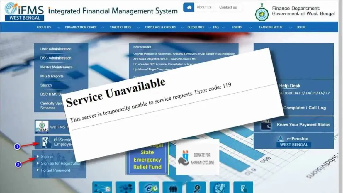 Wbifms Portal Error Disrupts Government Operations in West Bengal