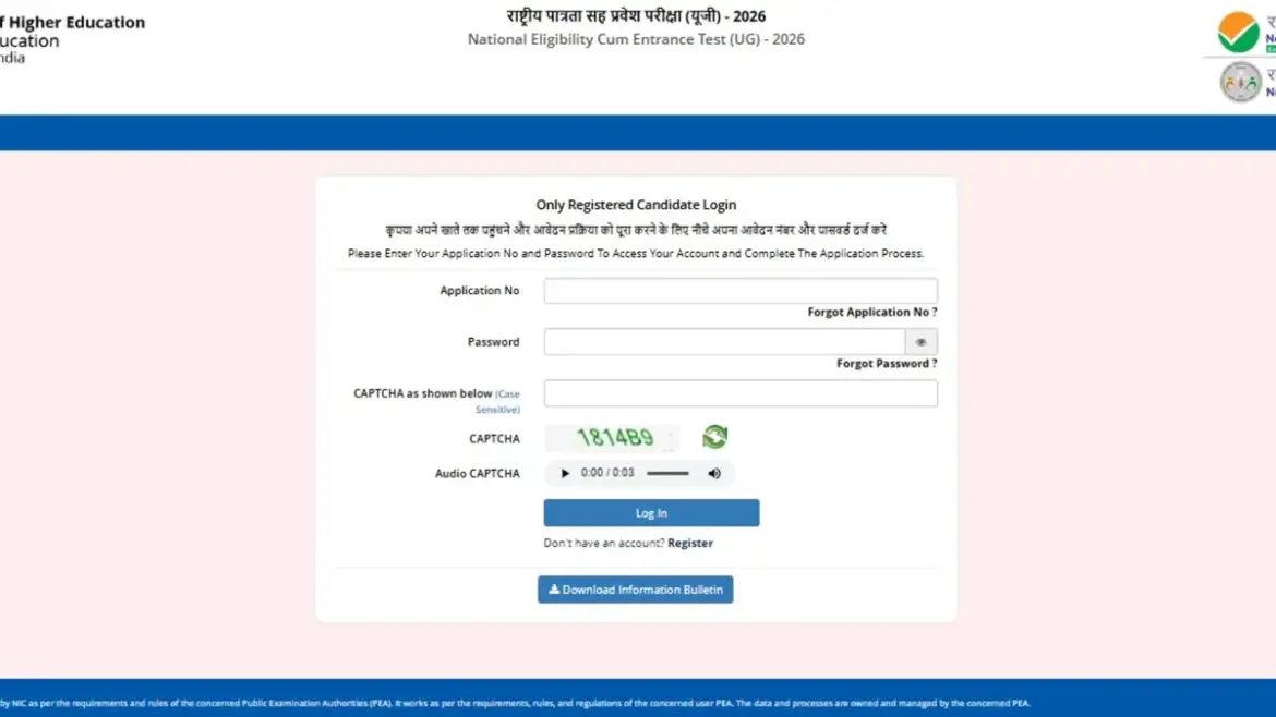Nta: NEET UG 2026 Exam City Intimation Slip Released by