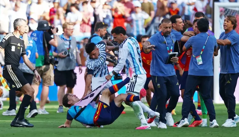 Argentina players could face FIFA bans after World Cup 2026 final chaos against Spain
