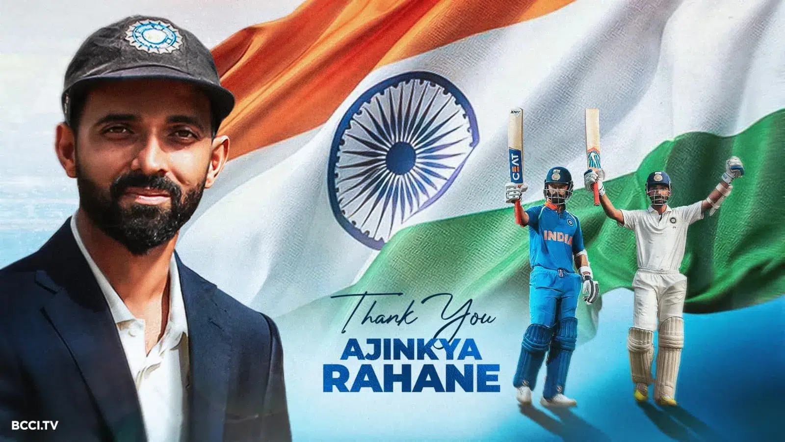 BCCI pays tribute to Ajinkya Rahane's distinguished international career